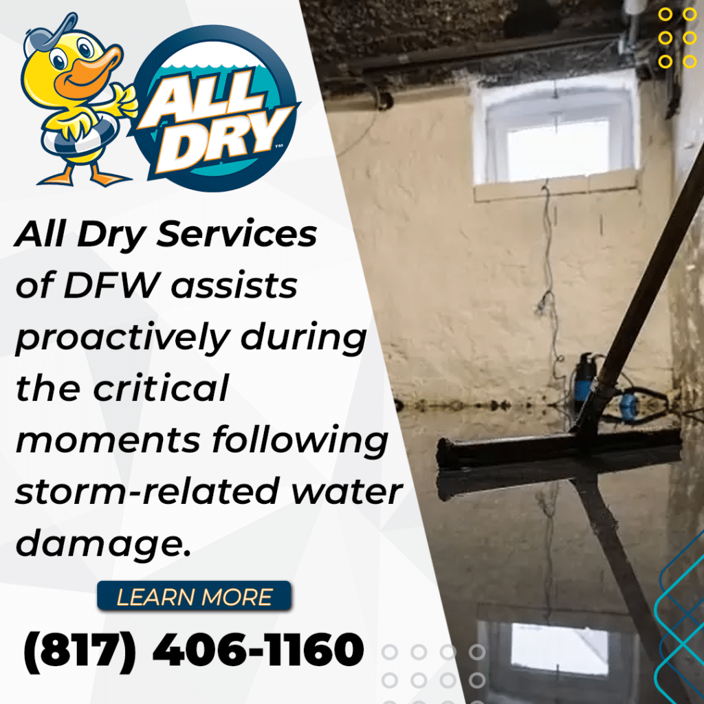 All Dry Services of DFW Assists Storm-related Water Damage
